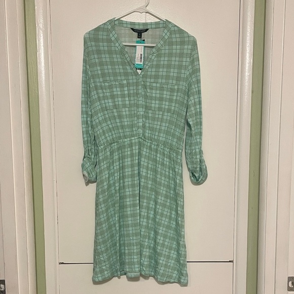 41 Hawthorn Dresses & Skirts - 41 Hawthorn Mint Checkered Long Sleeve Dress women’s medium -NWT
